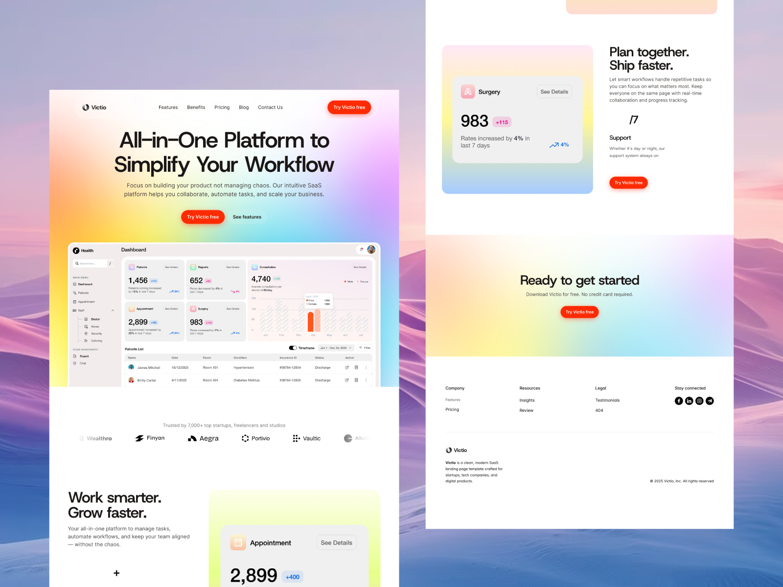 Example of Landing Page Design & Development