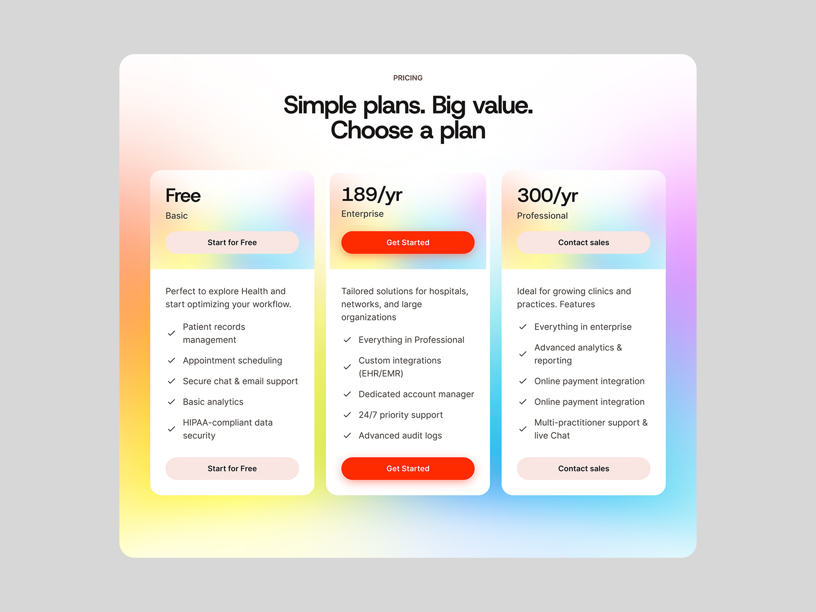 Example of Landing Page Design & Development