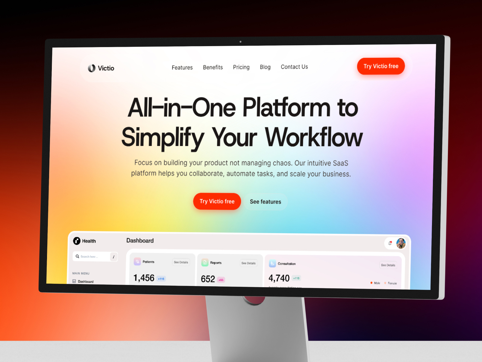Example of Landing Page Design & Development
