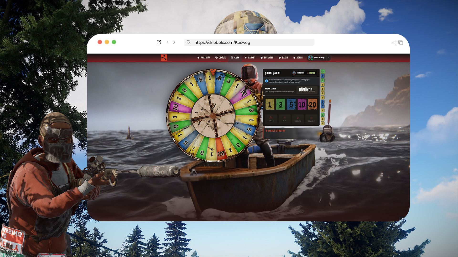 Rust-Inspired Web Game Interface gamedev rust rustwebsite ui uxdesign webdesign