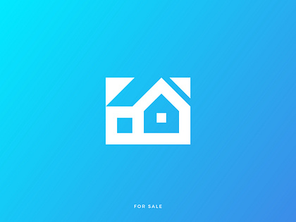 Minimalist House Logo – Modern Real Estate & Home Branding