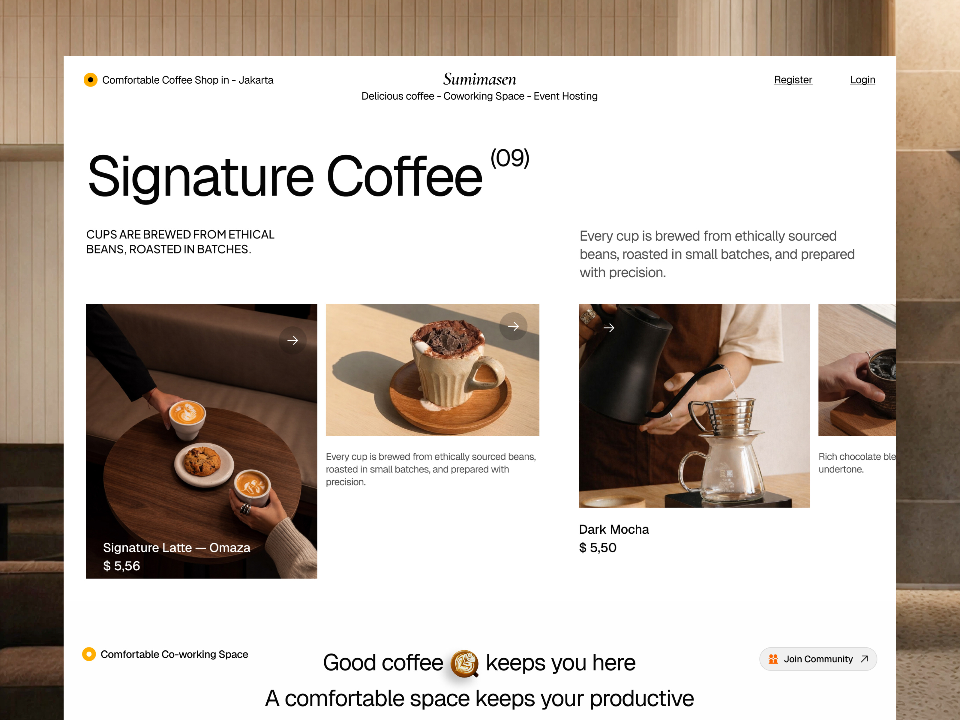 Sumimasen - Classic Coffee Shop & Workspace
