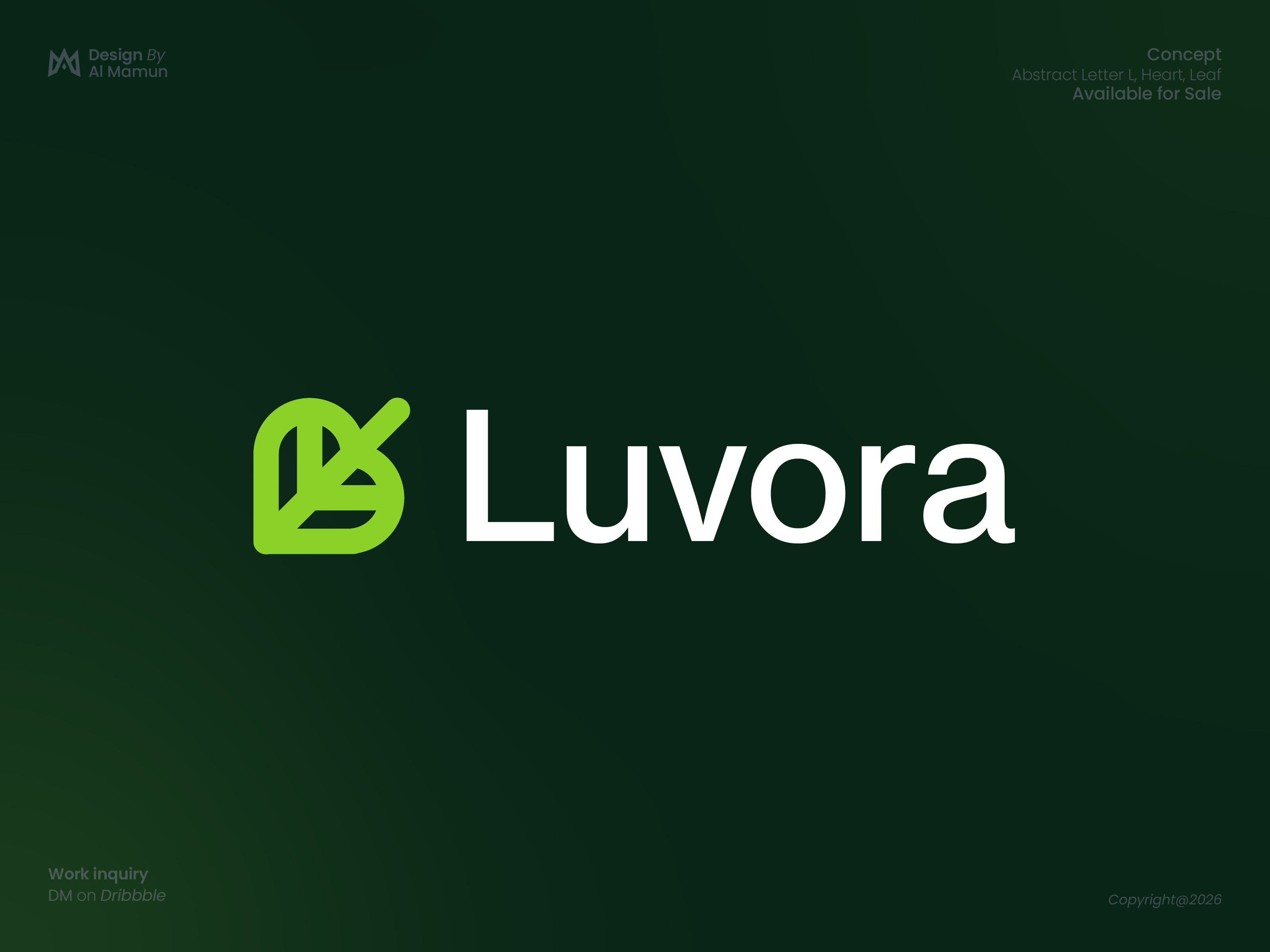 eco-friendly letter L, heart, leaf logo design branding eco friendly eco logo green green logo heart logo leaf logo letter l logo logo logo design logo designer logo icon love modern logo natural logo nature nature logo popular logo unique logo