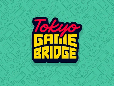 Tokyo Game Bridge Logo v1 adobe illustrator branding community game development graphic design logo