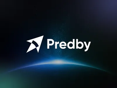 Predby - Digital Analytics Web Platform Logo Design abstract logo analytics app icon arrow logo branding clean logo digital branding digital platform flat logo logo logo design modern logo professional logo saas logo security branding startup branding tech logo technology logo trust branding web platform