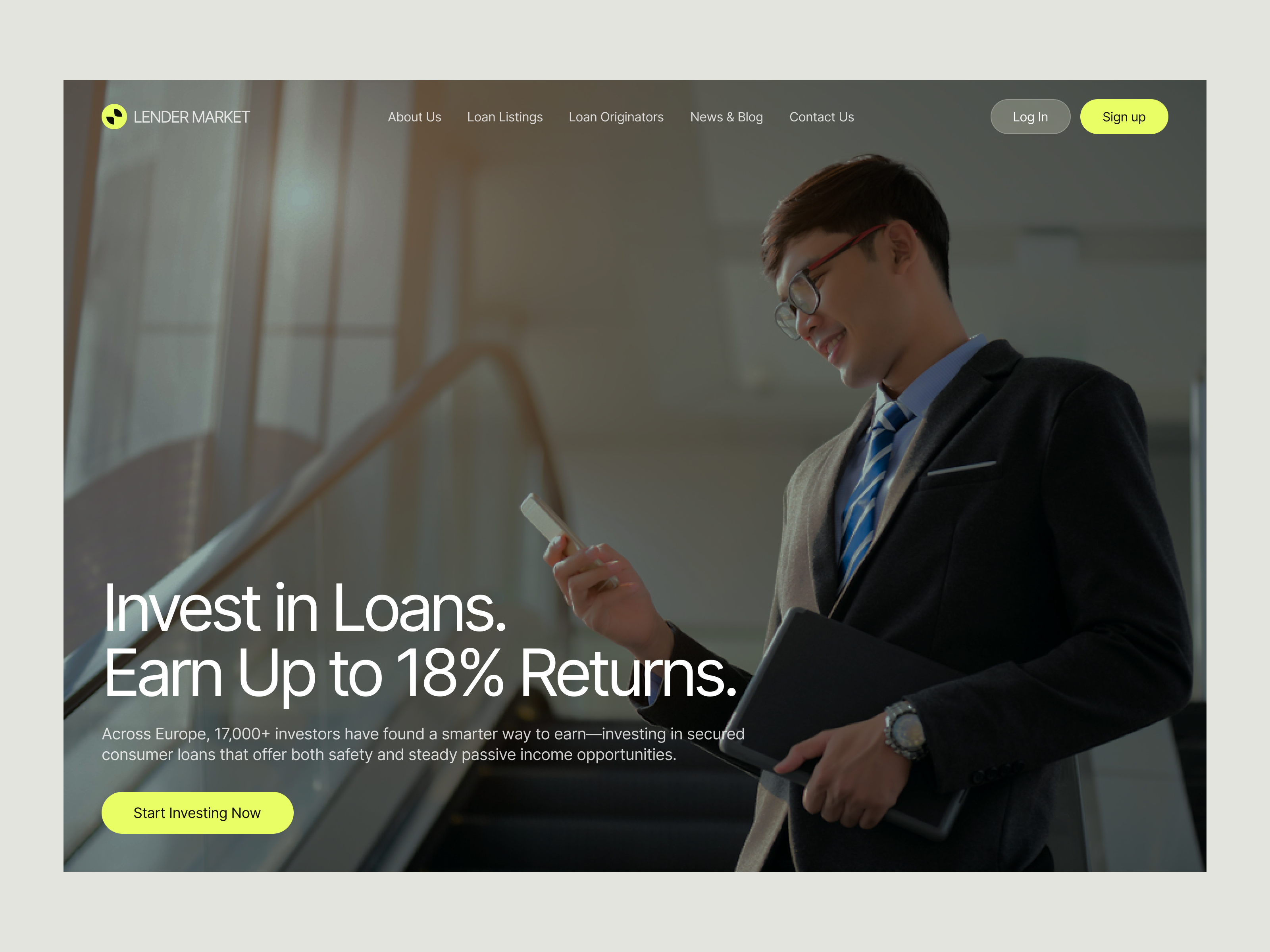 Fintech SaaS Landing Page