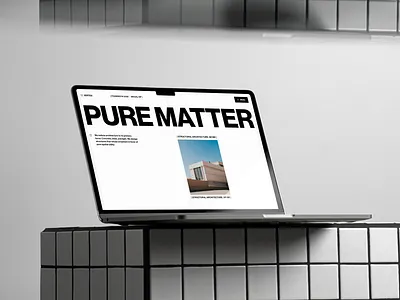 VERTEX - Brutalist Architecture Concept architecture black design landing page minimal swiss design ui ui design ux webdesign website white