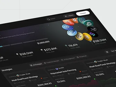 Agentic Finance UI — AI Trading Platform Design ai trading ai trading assistant ui ai trading website design crypto ai crypto trading dashboard ui finance dashboard ui fintech product design glassmorphism trading ui web3 crypto trading platform ui web3 design ai
