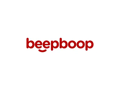 Beepboop Friendly Wordmark Logo brand clean company font graphic design identity lettering lettermark logo logo design logotype minimalist modern rounded simple text text based typography word wordmark