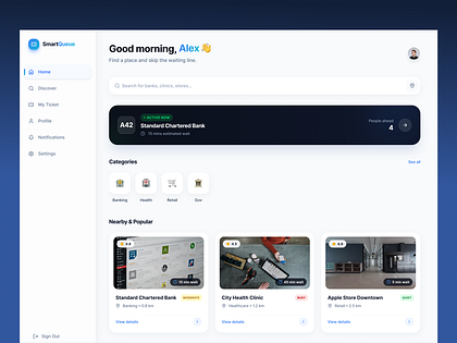 Smart Queue – SaaS Platform