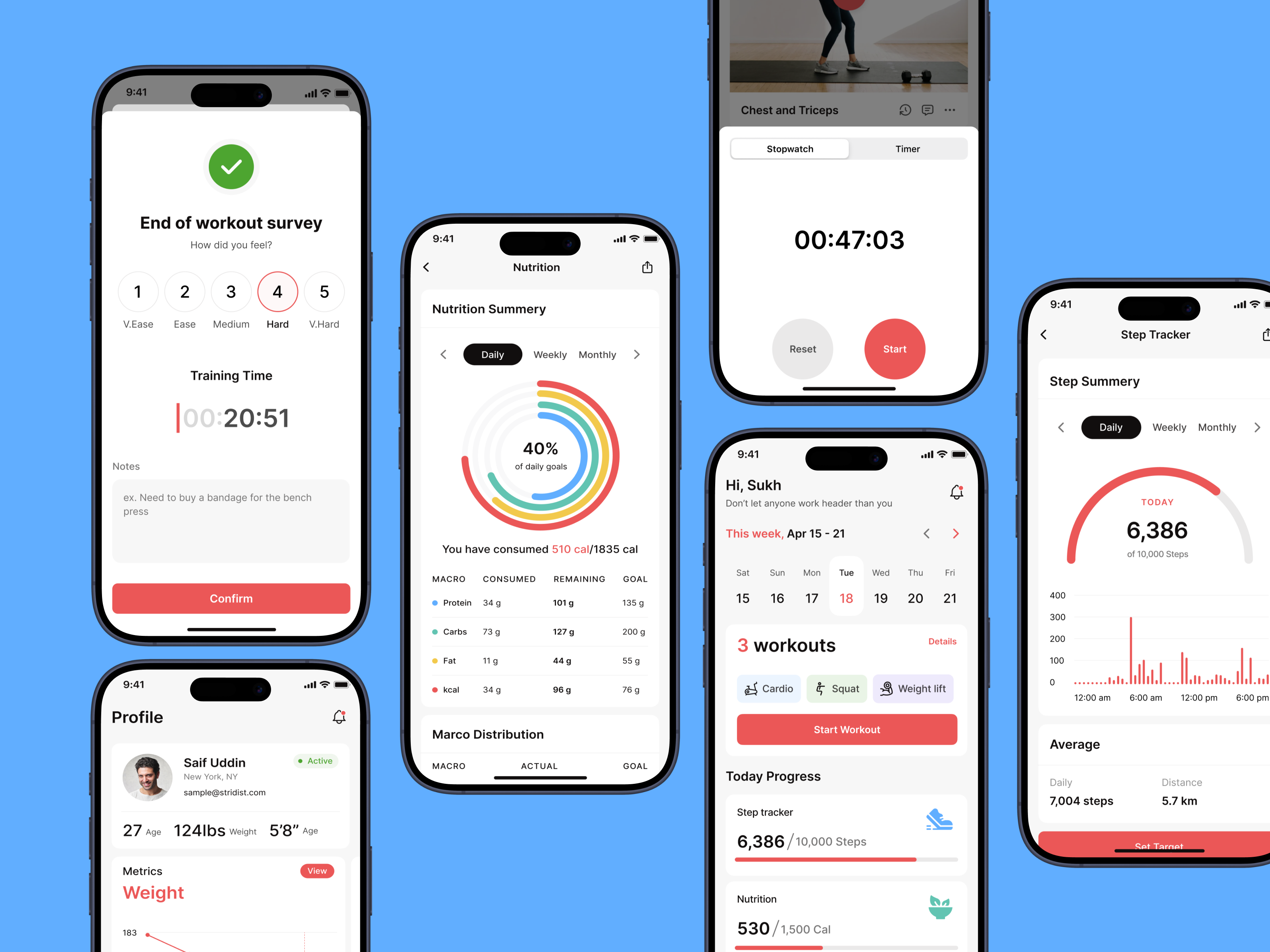 Fitness Tracker Mobile App Design
