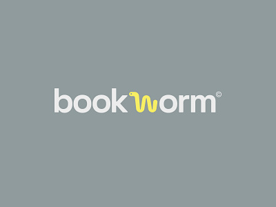 bookworm identity logo logotype mark symbol
