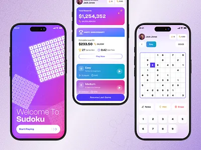 Micro-Animation Magic: Elevating Sudoku with Purposeful Motion design figma game design interaction design mobile design mobile ui motion design motion graphics play to earn product design sudoku sudoku design ui ui animation ui design ux ux motion uxdesign web design