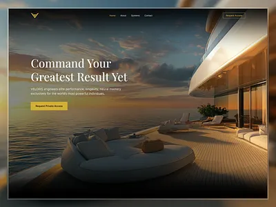 Luxury Lifestyle Web Design — Premium Experience brand website design elegant ui high end website homepage lifestyle luxury luxury website premium product ui web website