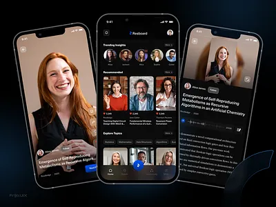 ResBoard - Mobile App UI Design app branding design graphic design motion graphics ui uiux