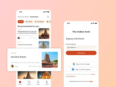 Culture Discovery App design figma layout login minimal popup ui webapp