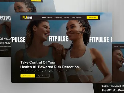 AI Health Website Design ai design ai health ai platform health startup interface product service startup ui ux web
