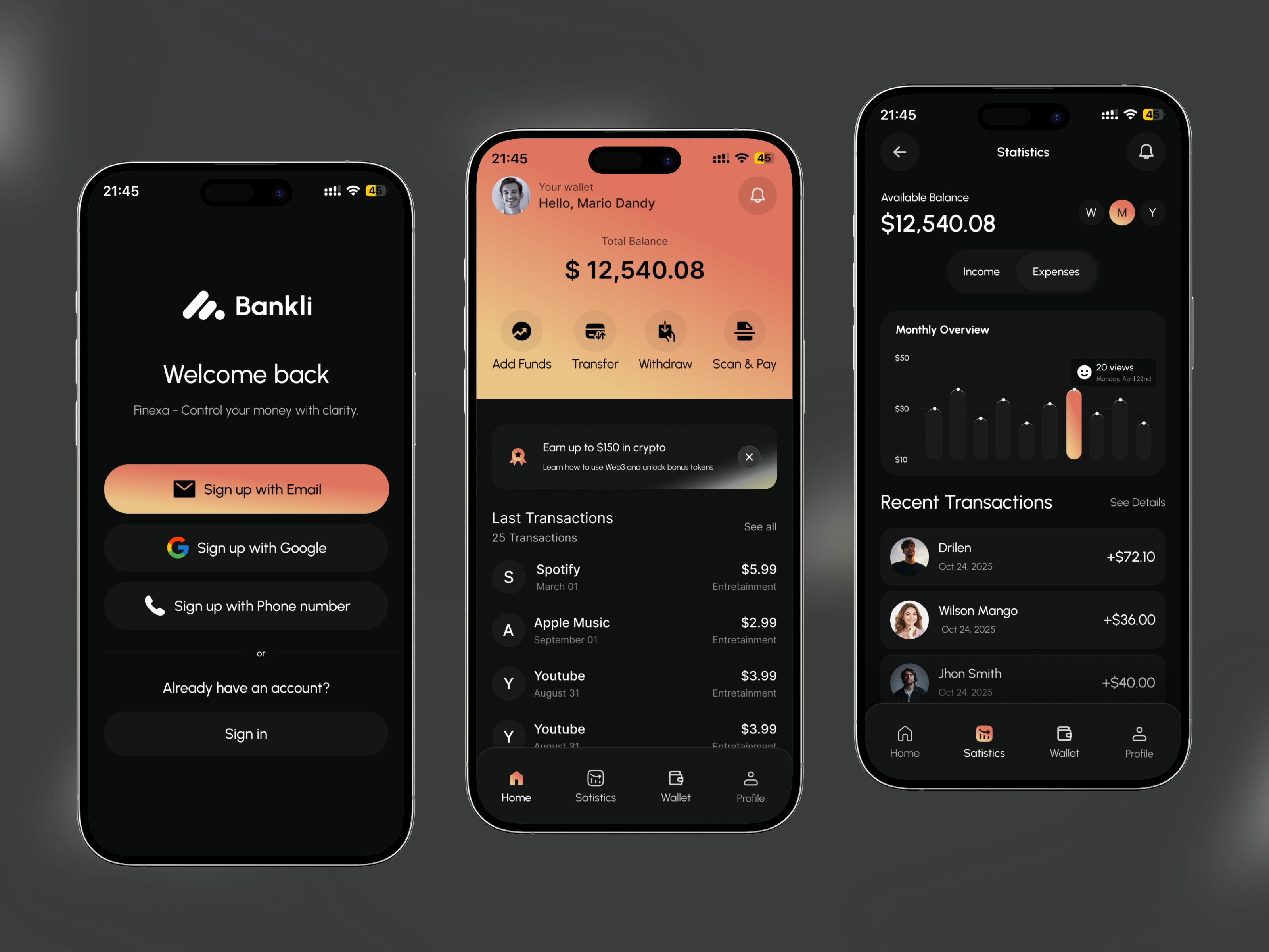 Finance Mobile App app app design banking app design finance app fintech fintech app mobile app money transfer online wallet payment transaction wallet app