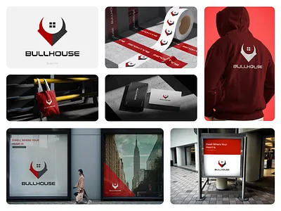 Real Estate Brand Identity Design 3d branding bull logo conatruction branding design graphic design house logo icon logo icon mark illustration logo logomark logotype premium logo real estate real estate brand identity real estate branding typography vector