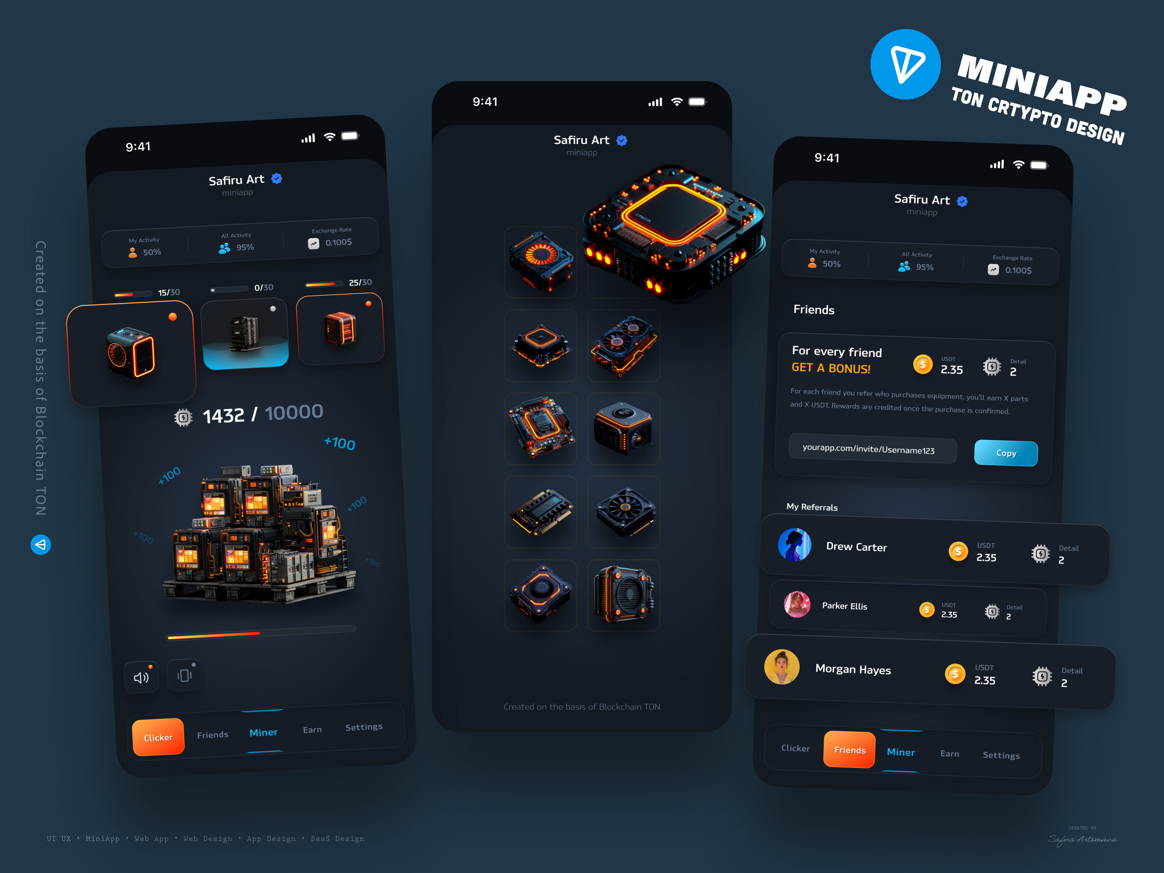 Mini App Design - TON Telegram Game crypto crypto game mini app miniapp design miniapp game tap game telegram game telegram mini app telegram ton ton ton game