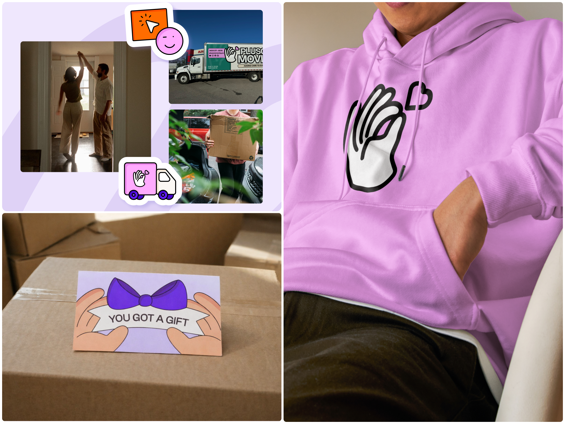 Example of PlusOne Moving - Apparel & Gift Branding