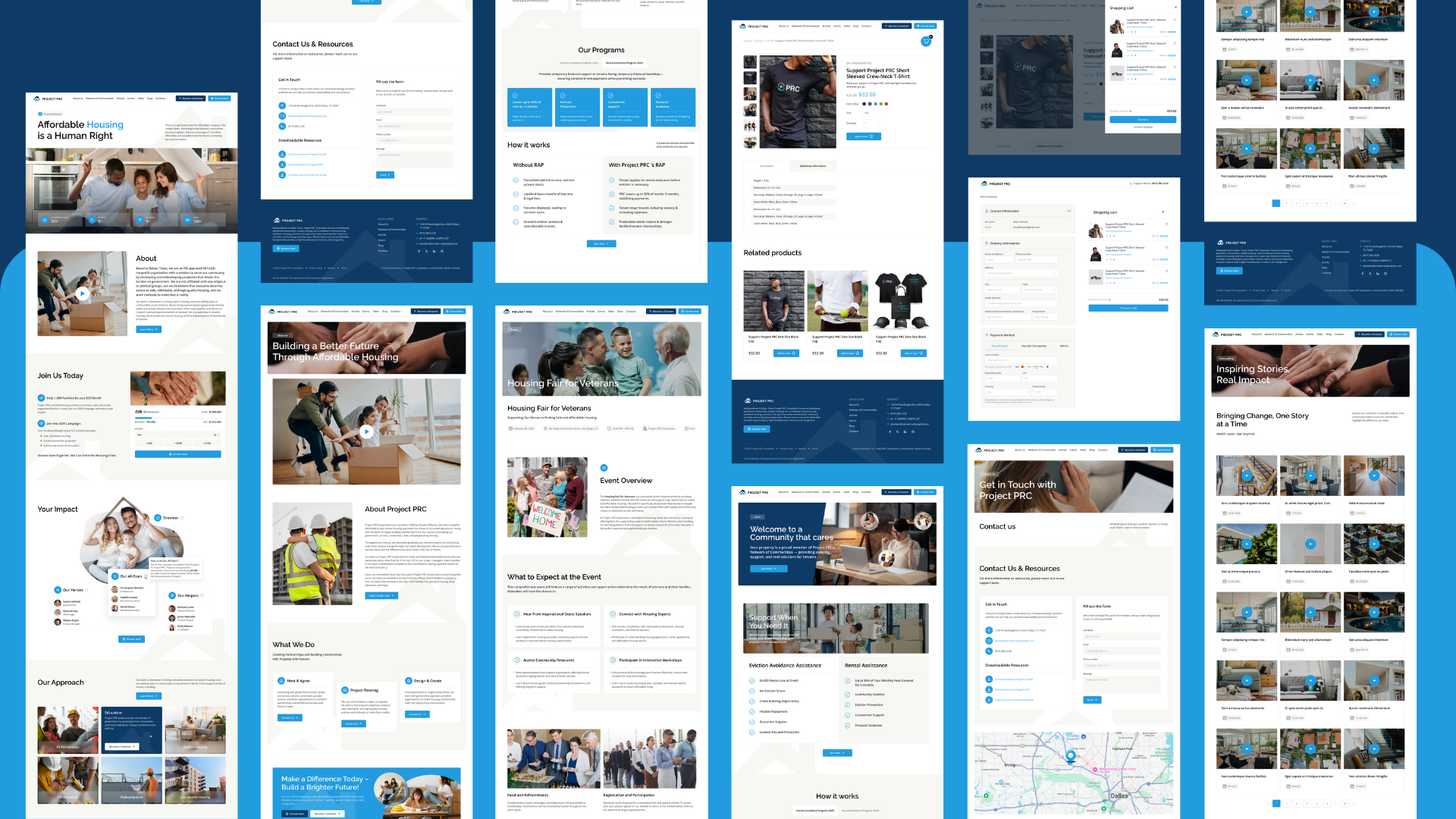 Project PRC – WordPress/Elementor Nonprofit Website community development educational support nonprofit social services youth programs
