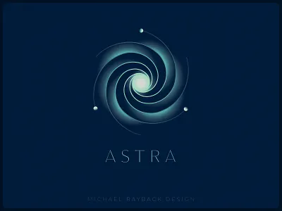 Vortex Logo Design atom brand branding clipart design galaxy gradient graphic design logo minimalistic physics planets science space star sun