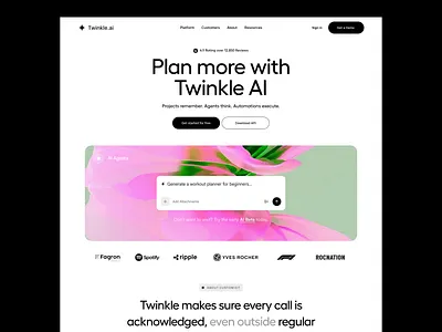 AI - Landing page design agency ai ai agent ai landing page ai product ai saas ai website automation conversion website figma landing page minimal website product design saas tool saas website web design web designer webflow website