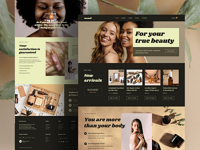 Raed Organic Cosmetics & Natural Beauty Shop Elementor Template beauty black cosmetics creative dark design ecommerce elegant inspiration landing natural organic product shop store template vegan website woman wordpress