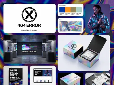 404 ERROR | Where Digital Meets Physical | Up-Brands™ 404 error brand identity branding bx collectibles design cx cyberpunk aesthetic design experience design flagship store glitch design graphic design illustration limited edition logo luxury branding packaging design retail design visual identity