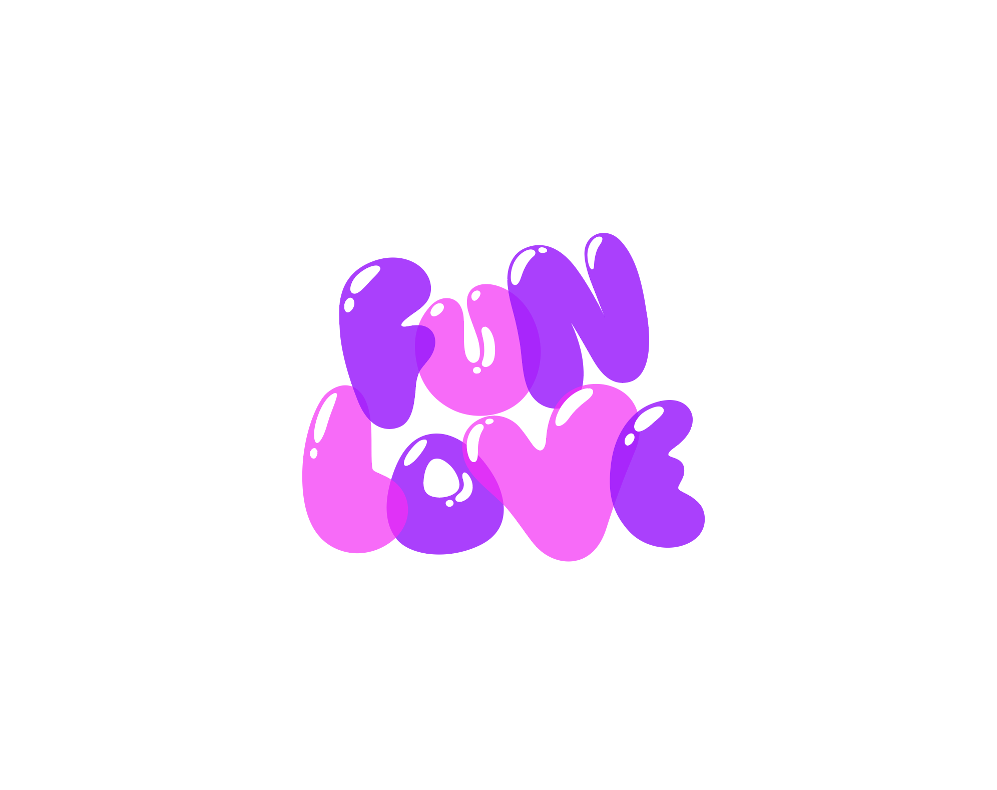Fun Love logo exploration abstract branding design illustration logo zutto