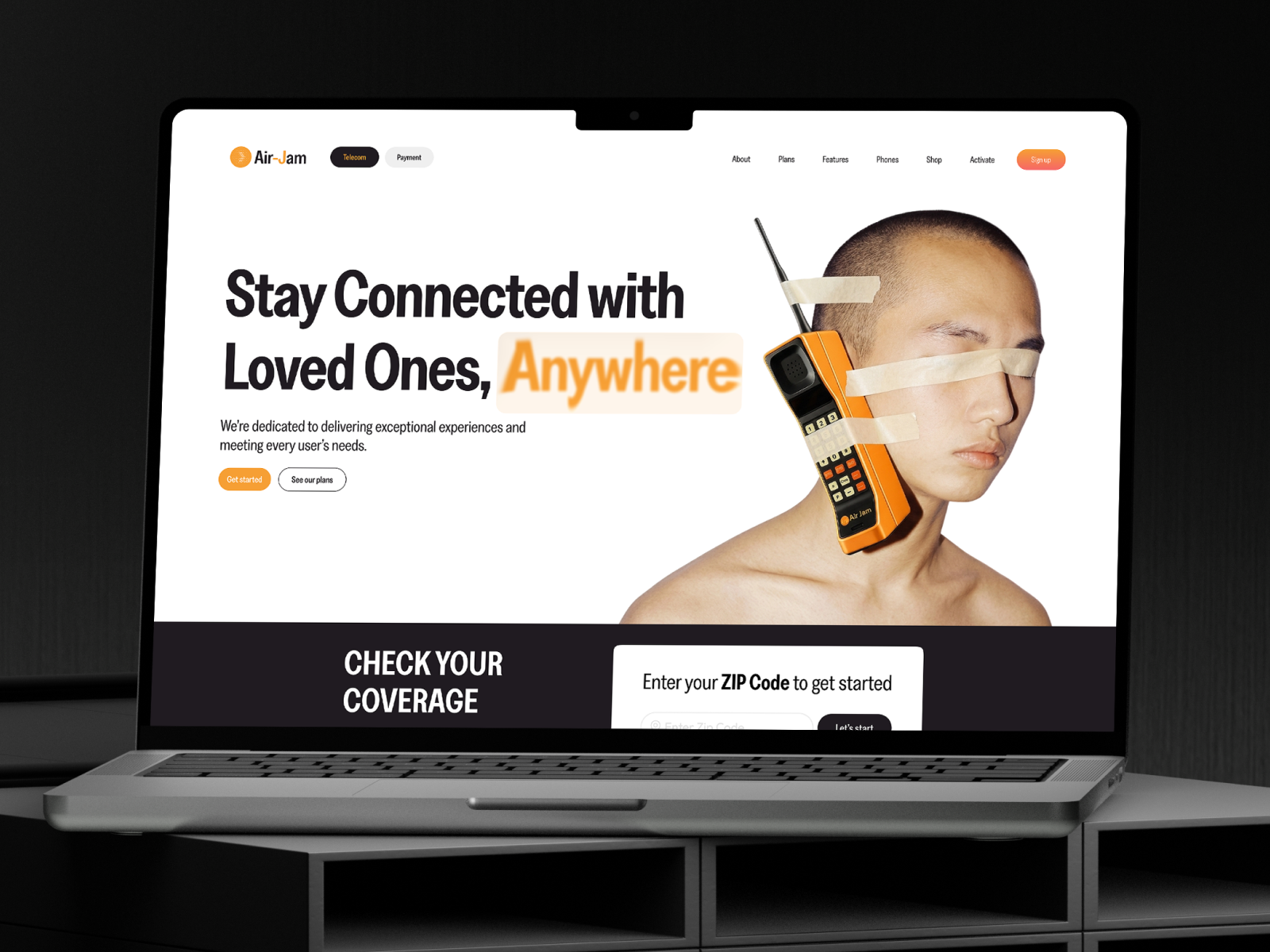 AI Telecom eSIM Landing Page — Modern SaaS UI conversion focused design esim esim landing page esim technology landing page landing page design mobile operator modern ui saas landing page sim card tech website telecom telecom landing page telecom website telecommunications ui design ui ux design ux design web design website design