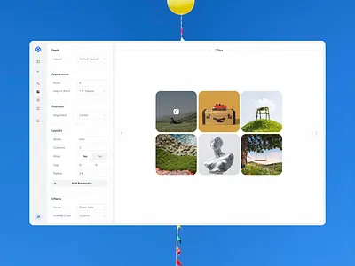 Widget - Feedspring aesthetics art direction branding creative direction dashboard design graphic design illustration inspiration layout media social ui