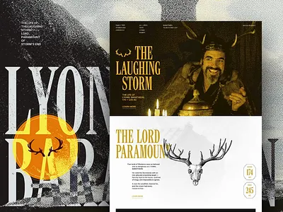 The Laughing Storm, Motion-Driven Web Concept a knight of the seven kingdoms a song of ice and fire animation concept design gsap homepage jitter landing page lore motion driven motion graphics three js ui user experience user interface ux web animation