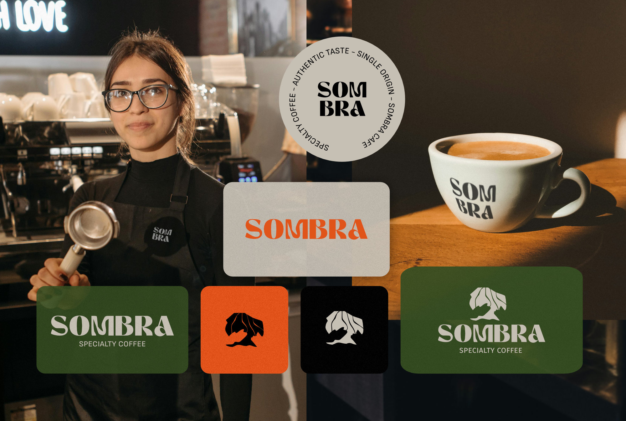 Coffee shop and roastery logo design and branding