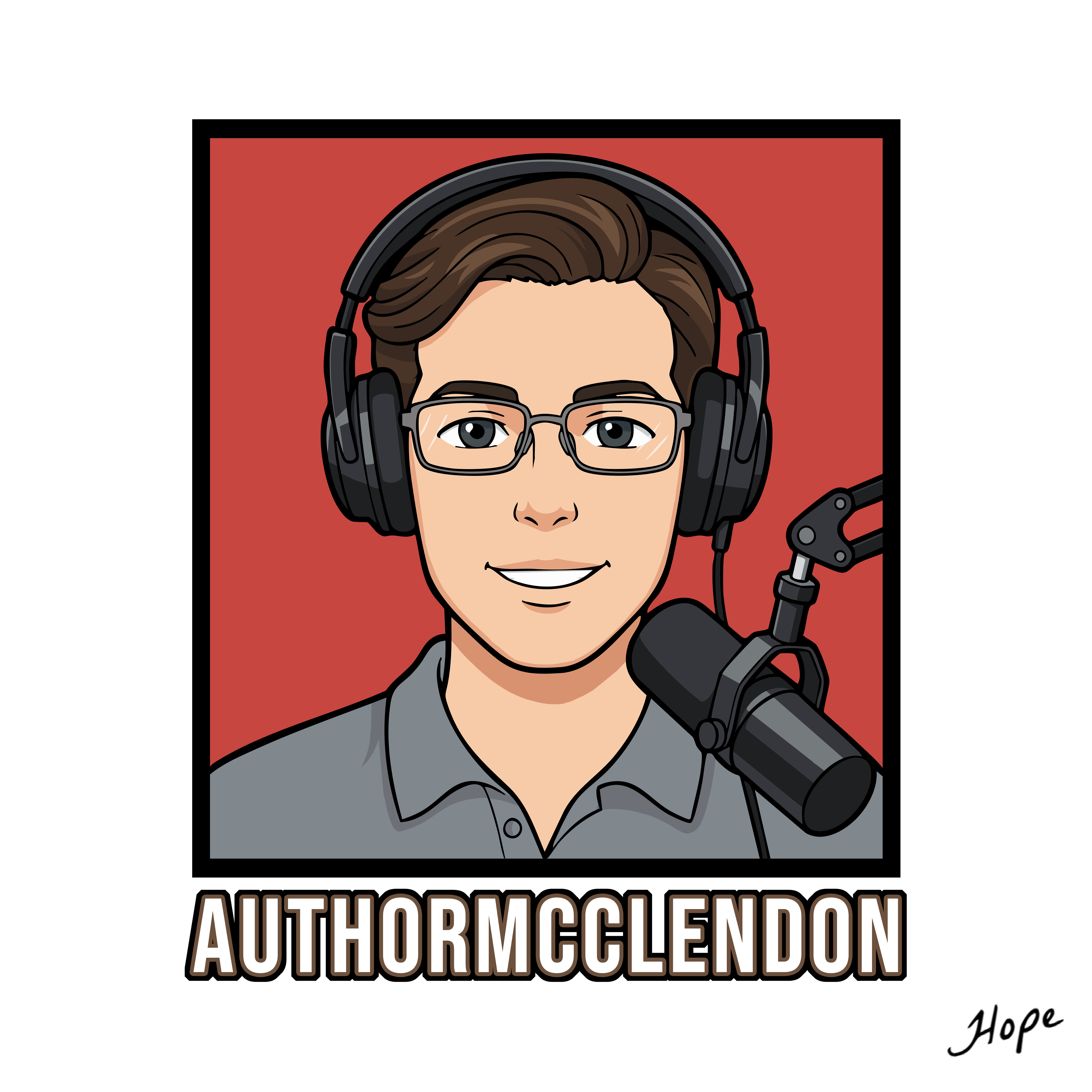 Author Mcclendon Mascot Logo Design with Banner artwork banner character character design design digital art graphic design illustration logo logo design mascot mascot logo mascot logo design