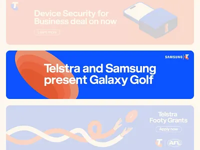 Web Animation for Telstra Digital Banner Ad after effects animation billboard branding digital banner html illustration illustrator javascript json lottie motion design motion graphics skottie vector vector animation web ad web animation web banner