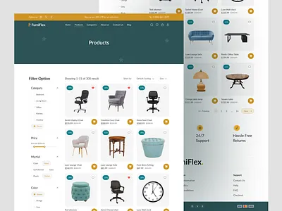 Product Listing Page clean ui design discount badge design ecommerce store minimal design minimalist design modern website layout online shopping product liust page search bar ui shop by category shopify shopify store store