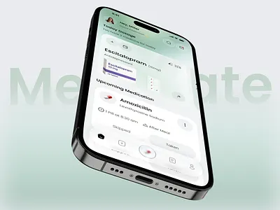 Smart Medication Management App UI app design daily tracker app digital health health app ui health tracking healthcare app healthcare ui ios app design medical dashboard medication app medication management medicine reminder mobile app pill reminder prescription tracker reminder app ui design ux design wellness app