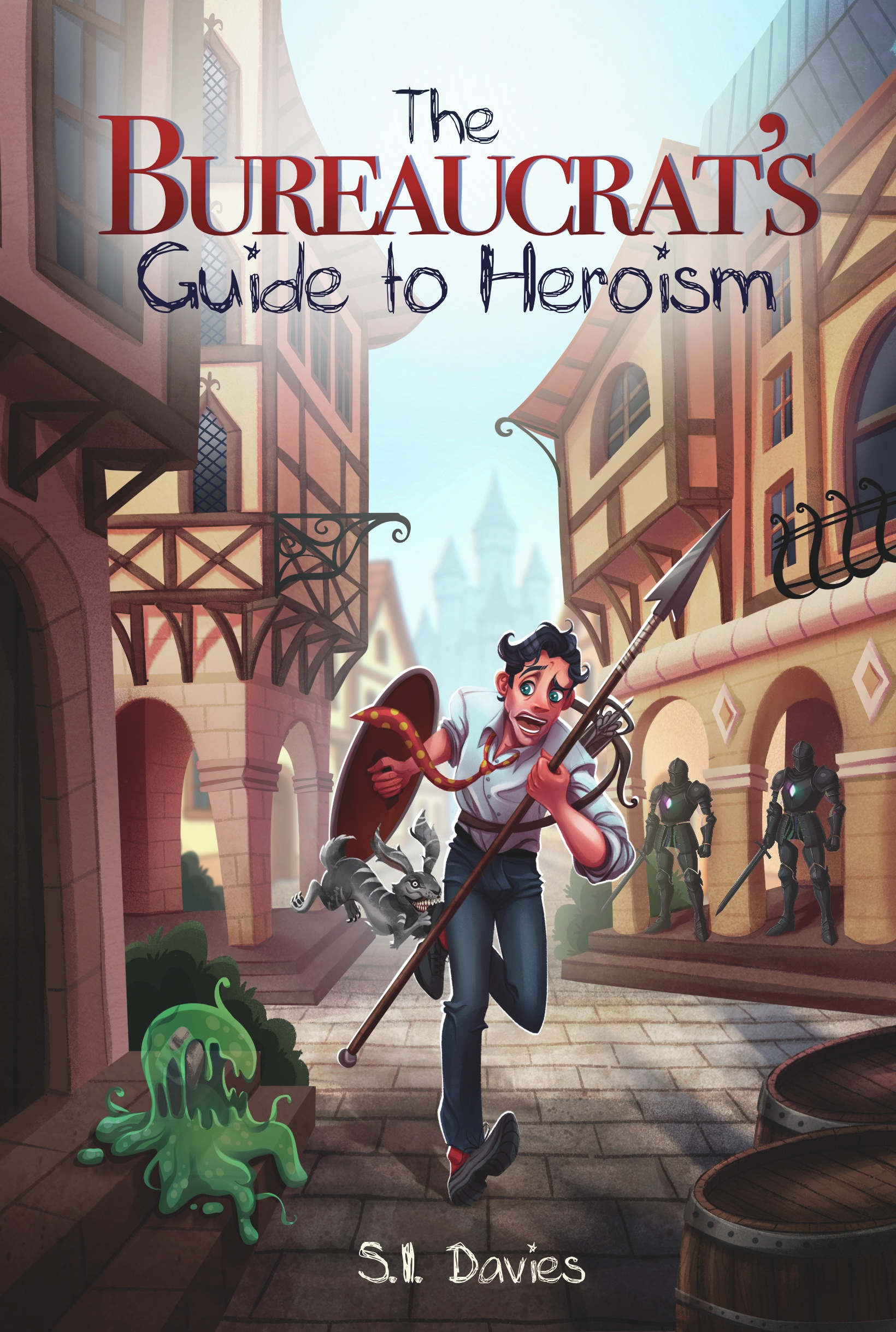 Fantasy Book Cover Illustration – The Bureaucrat's Guide adventurer character art book cover art book cover illustration cartoon character cartoon style character design characterdrawing characters children book illustration design digital painting editorial illustration fantasy art fantasy book cover illustration novel procreate art storytelling whimsical fantasy