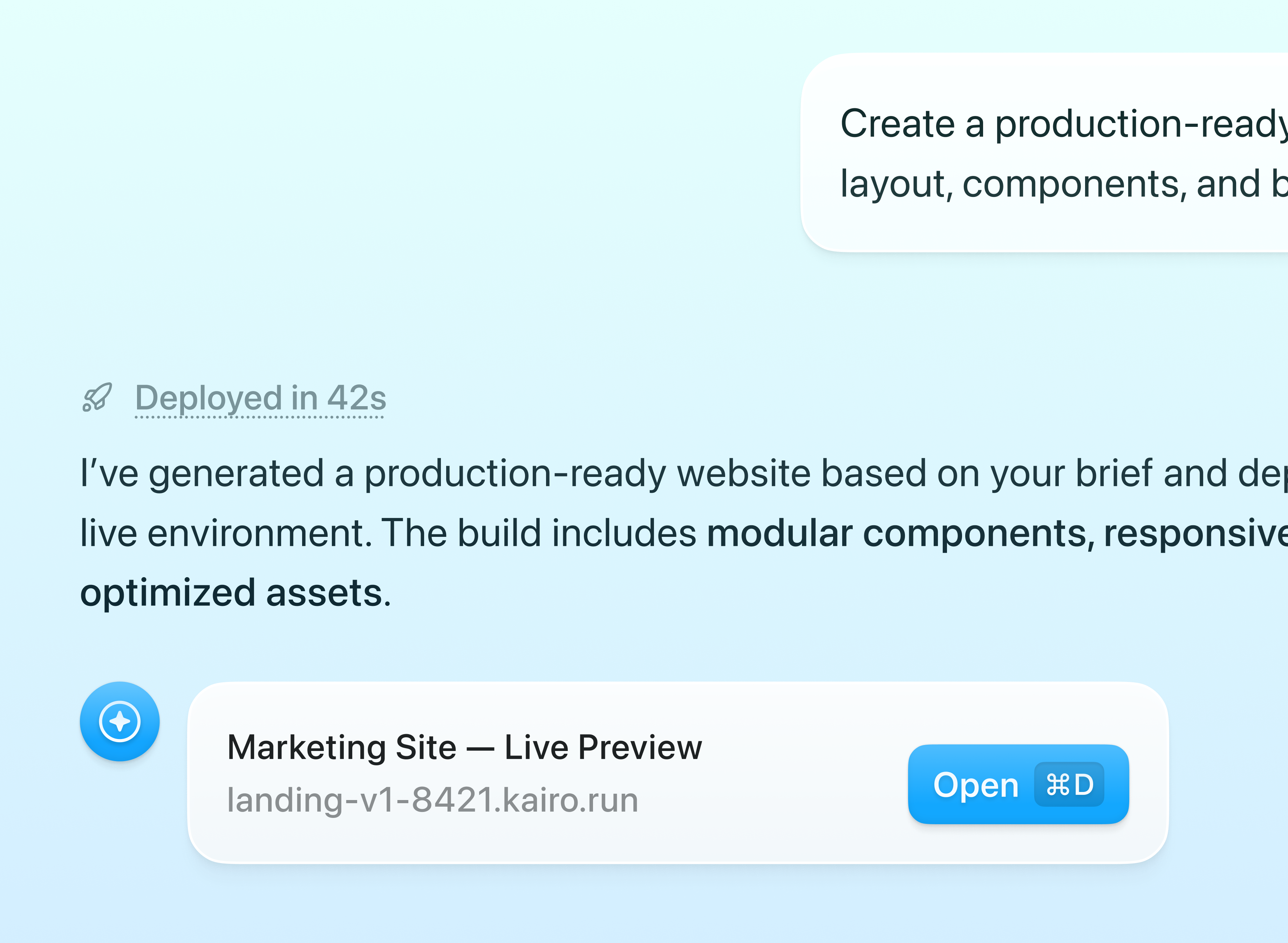 AI Workflow UI ai design product saas ui ux web app