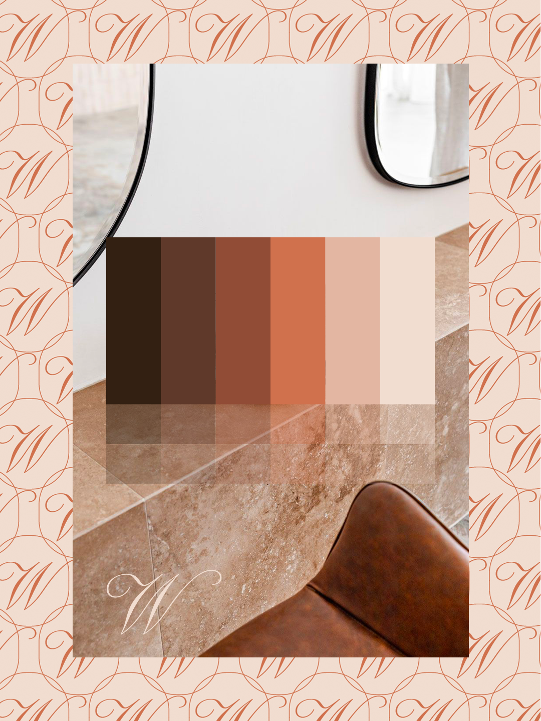 Color palette Beauty Salon Branding beauty beige brand branding charte graphique color logo natural palette salon terracotta