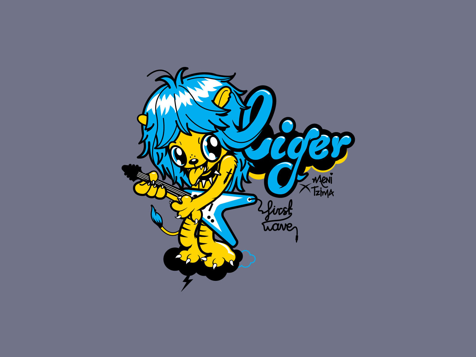 T shirt design created for Liger character design custom lettering design illustration lettering logo t shirt vector