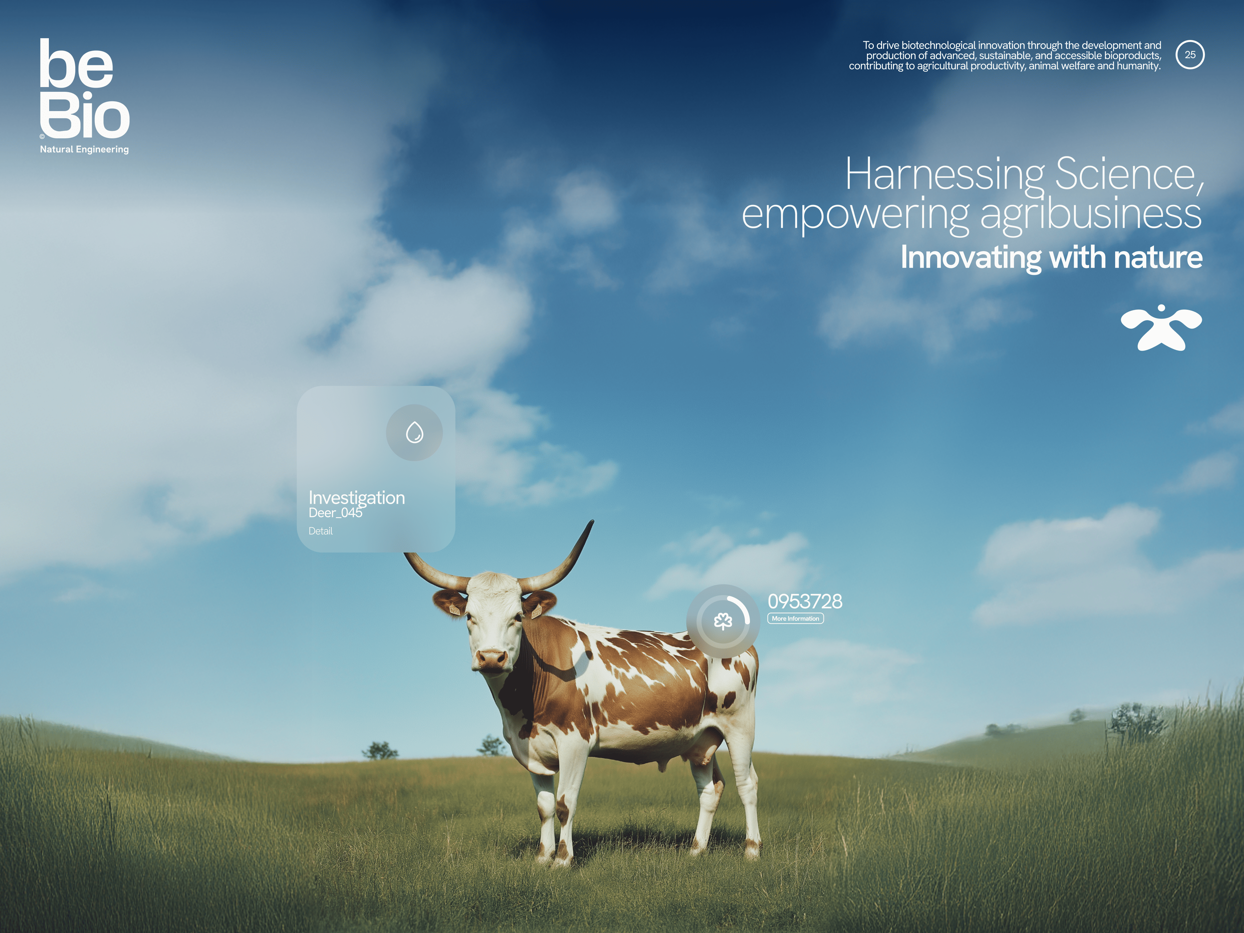 Example of beBio - Biotech brand and website