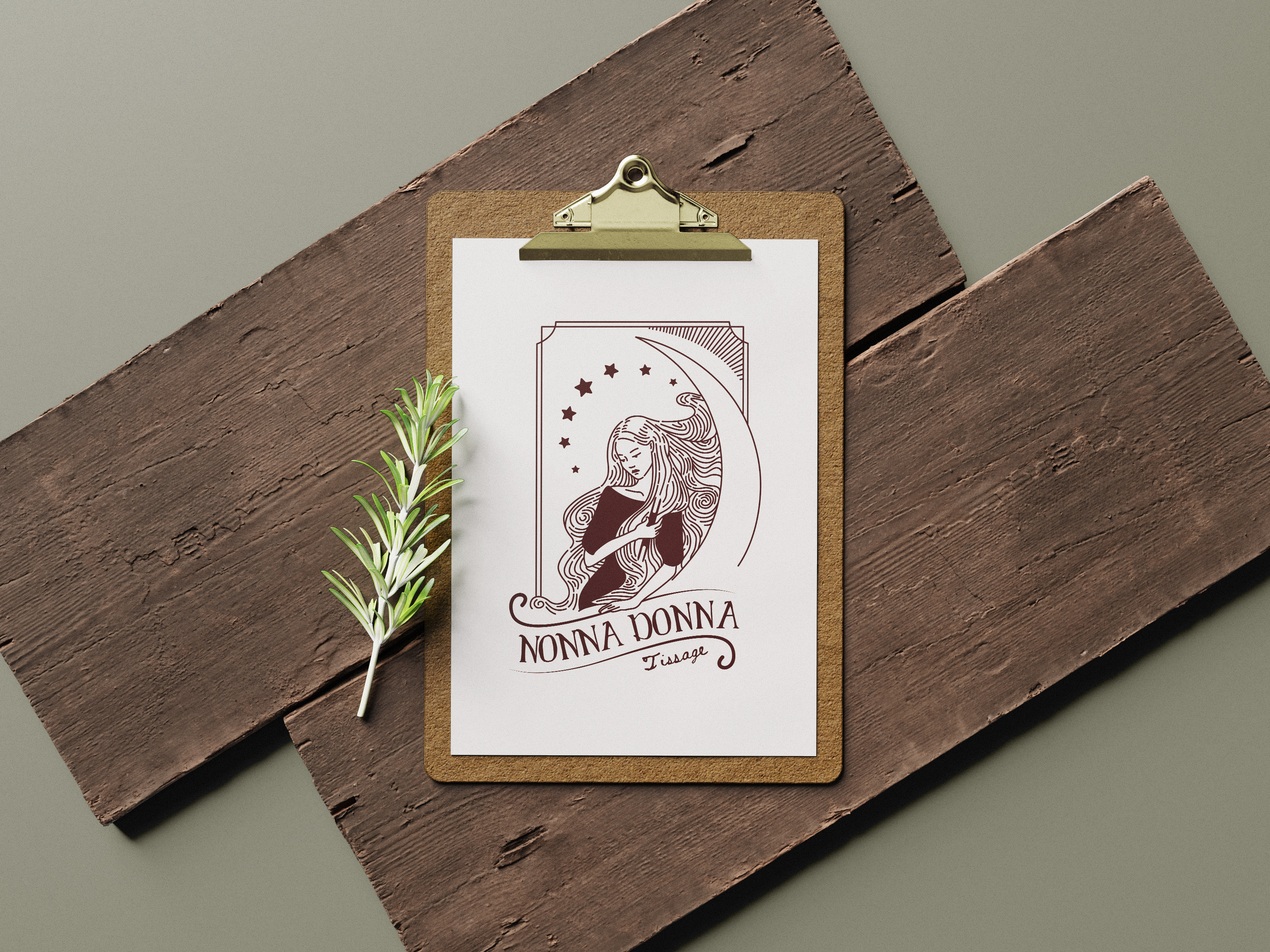 Nonna Donna – Artisan Weaving Logo Design artisan brand identity branding craft craftsmanship graphic design handmade heritage illustration logo logo design minimal textile traditional typography weaver weaving