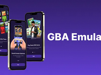🎮 GBA Emulator App - UI/UX Concept app branding design game ui