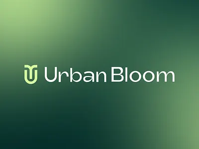 Urban Bloom Logo bloom brand identity branding clean creative design future identity illustration logo mark modern plant plant care plant logo symbol u logo ui urban bloom urban logo