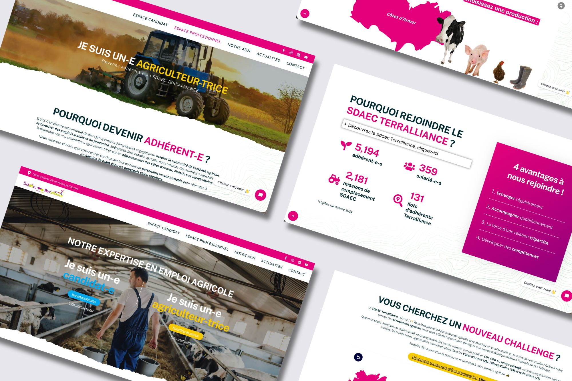 Agricultural Recruitment Website Design – SDAEC Terralliance agricultural agriculture branding corporate website digital design elementor france graphic design job board landing page recruitment responsive design ui ui design ux design web design web development website design wordpress wordpress design