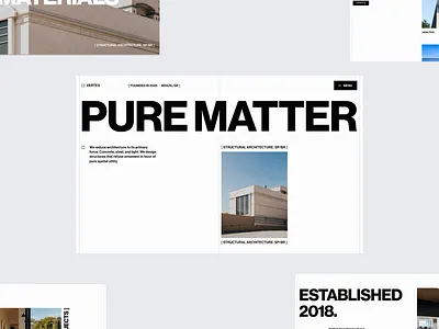 VERTEX - Architecture Website Concept architecture creative designinspiration graphic design interface typography ui uidesign uiux userinterface webdesign website