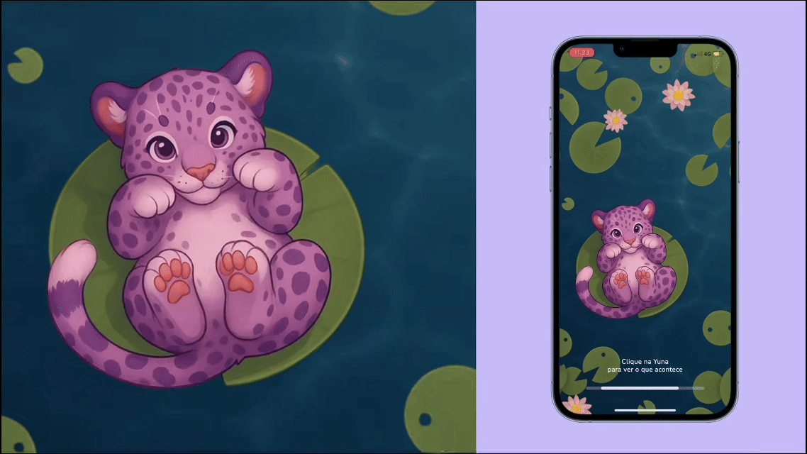 Interactive loading for Kids Mobile app animation motion graphics ui